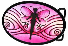 720373 Pink Fairy Oval buckle